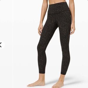 Lululemon Align Pant II 25" Wild Thing Camo Dark Olive Multi
